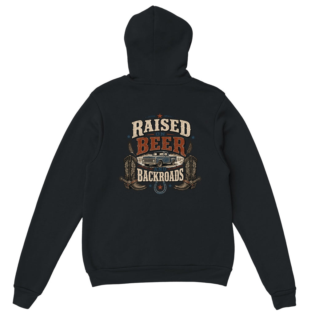 Raised On Black Hoodie