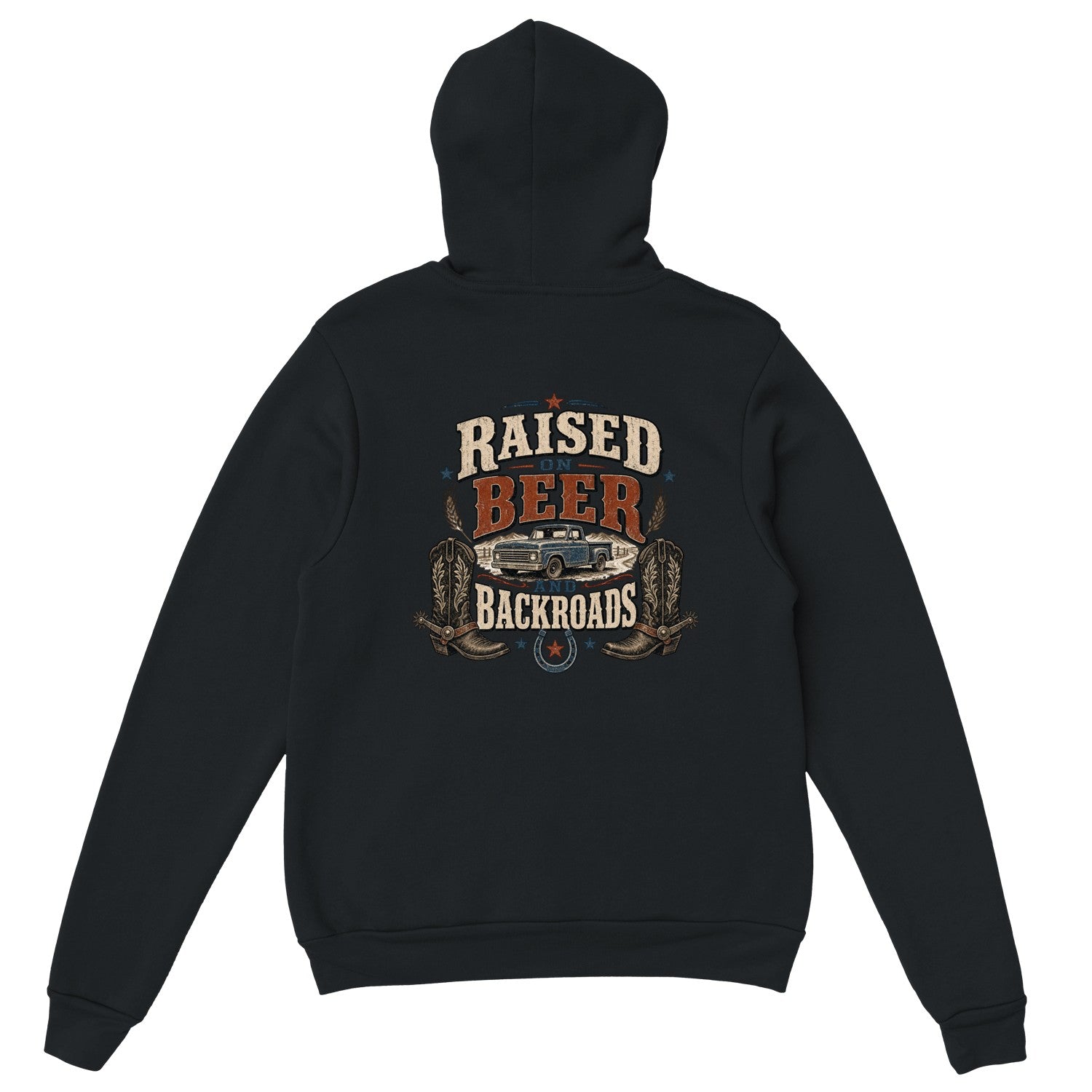 Raised On Black Hoodie