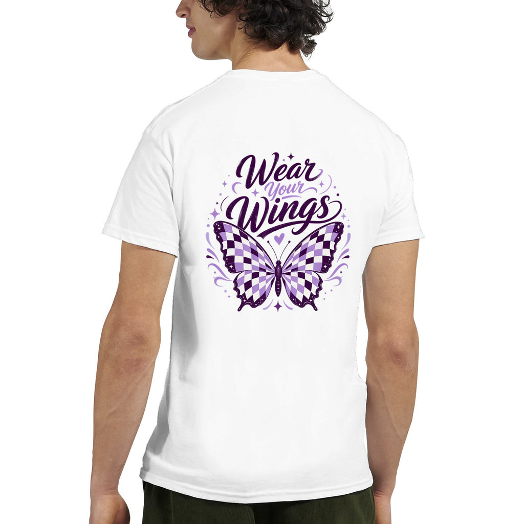 Heavyweight Wear your Wings Lilac Tee