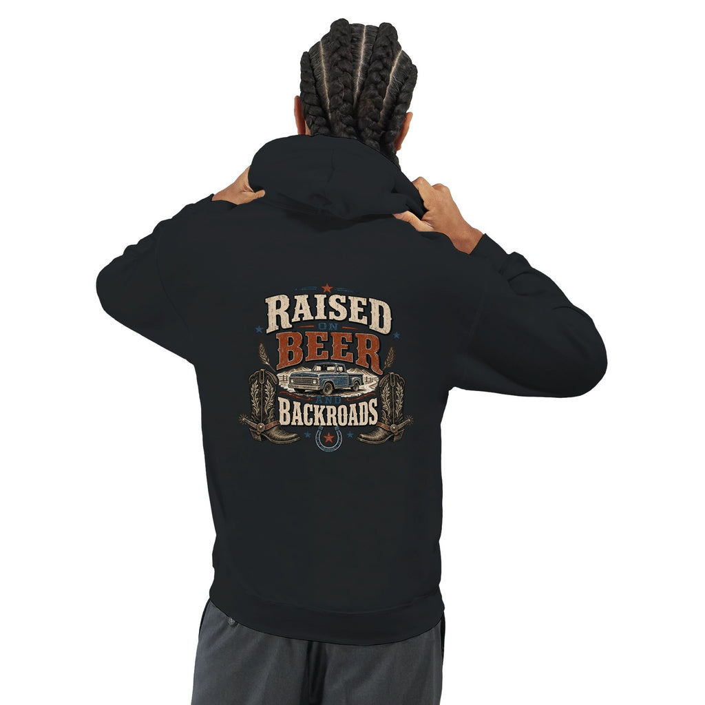 Raised On Black Hoodie